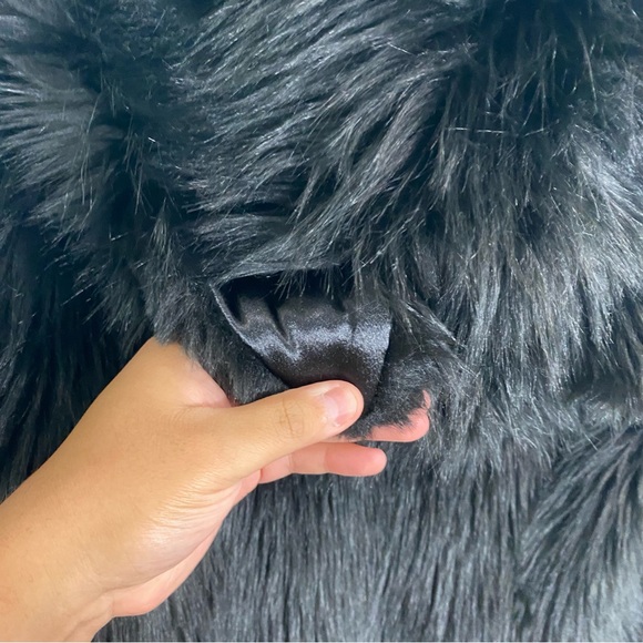 SpiritHoods Faux Fur Black Wolf Coat Jacket Animal Ears XS - Picture 8 of 9